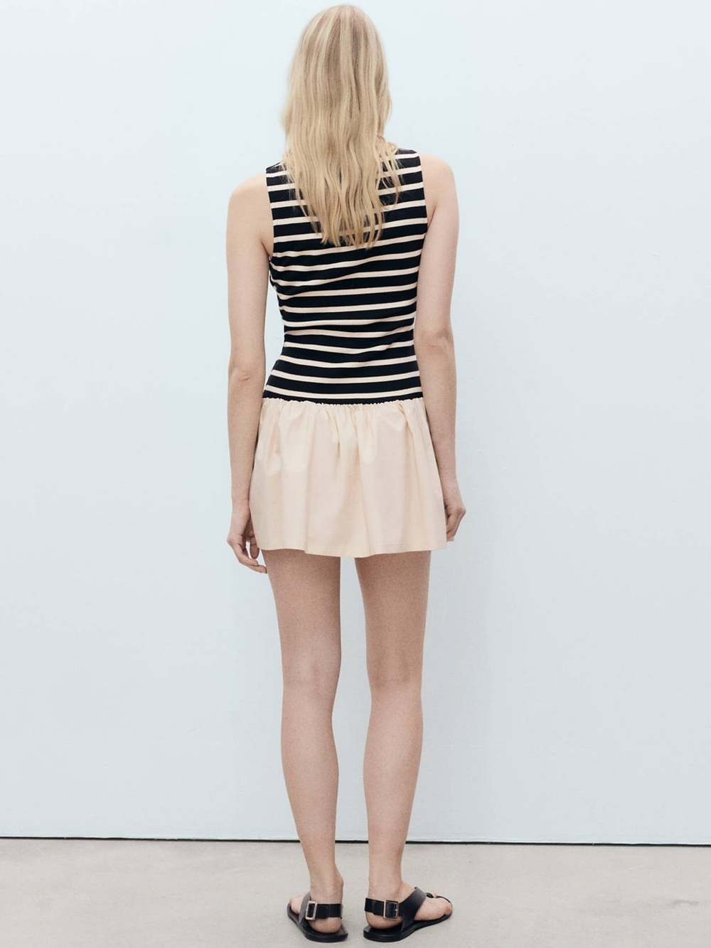 Mango Striped Mini Dress Size S - Picture 3 of 5
